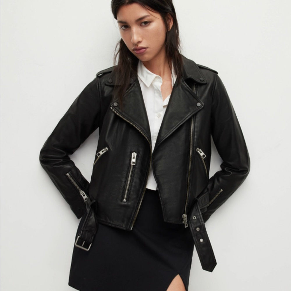 AllSaints Leather biker jacket